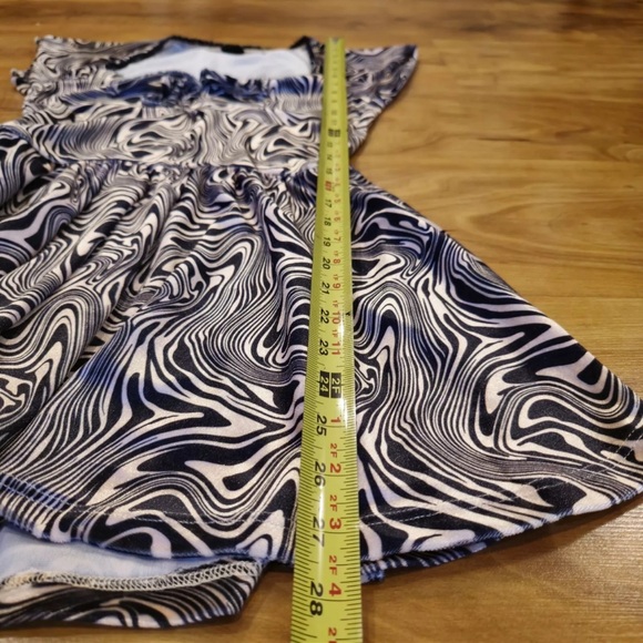 Y2K VTG Urban outfitters Velour Tiger print mini dress romper size S - Picture 6 of 8